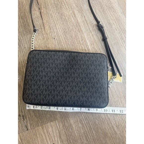 Michael Kors Black Jet Set Handbag Purse Crossbody Retail $378 Logo Bag NEW NWT - Picture 6 of 10